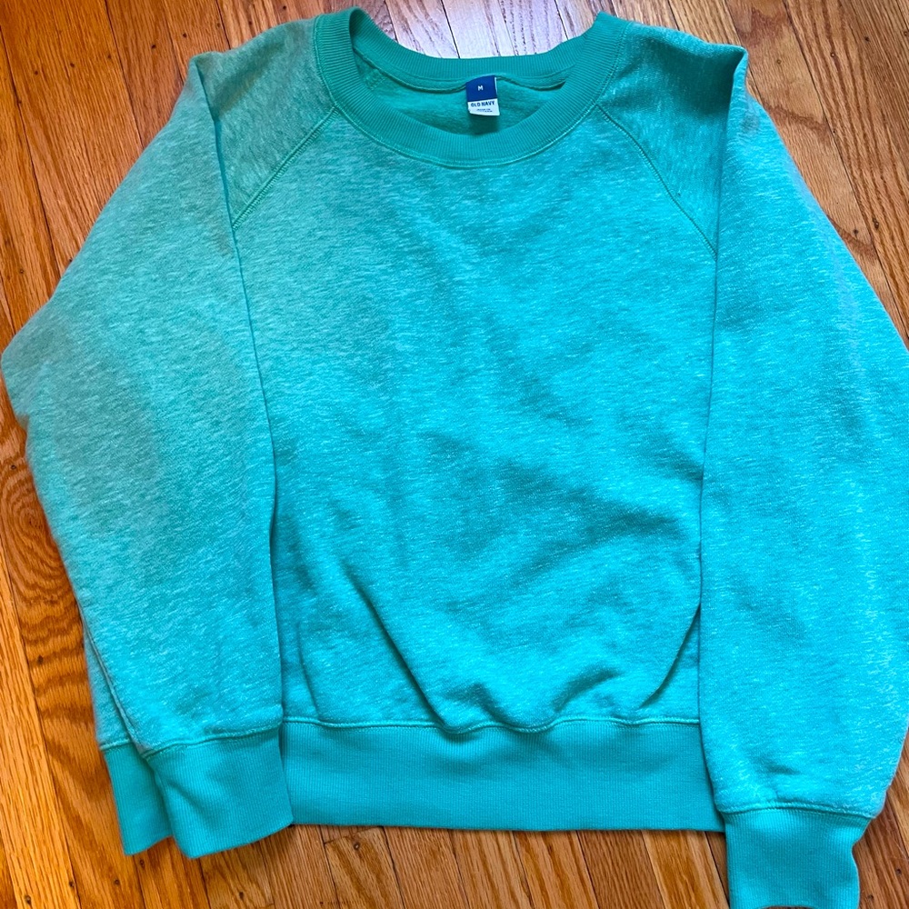 Old Navy mint green crew neck sweatshirt, size medium.